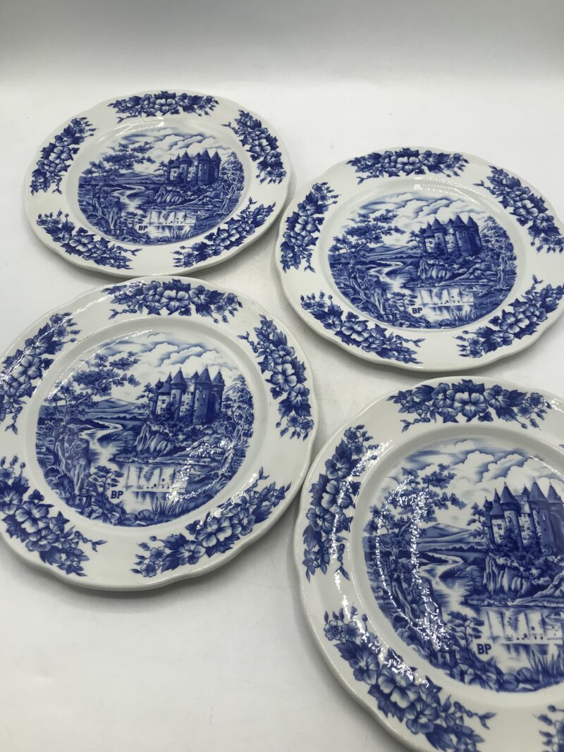 Lot de 4 assiettes porcelaine Pyroblan B.P – Image 7