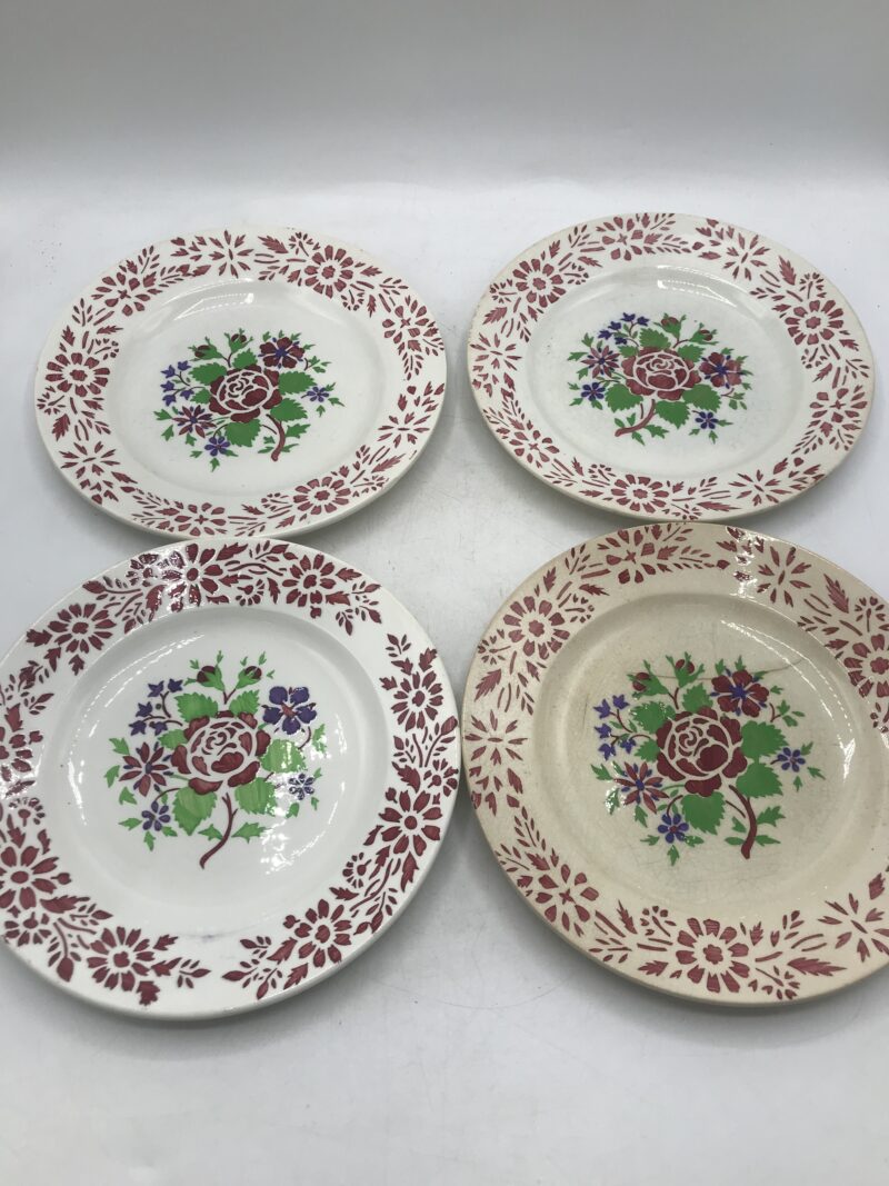 Lot de 4 assiettes Sarreguemines – Image 4