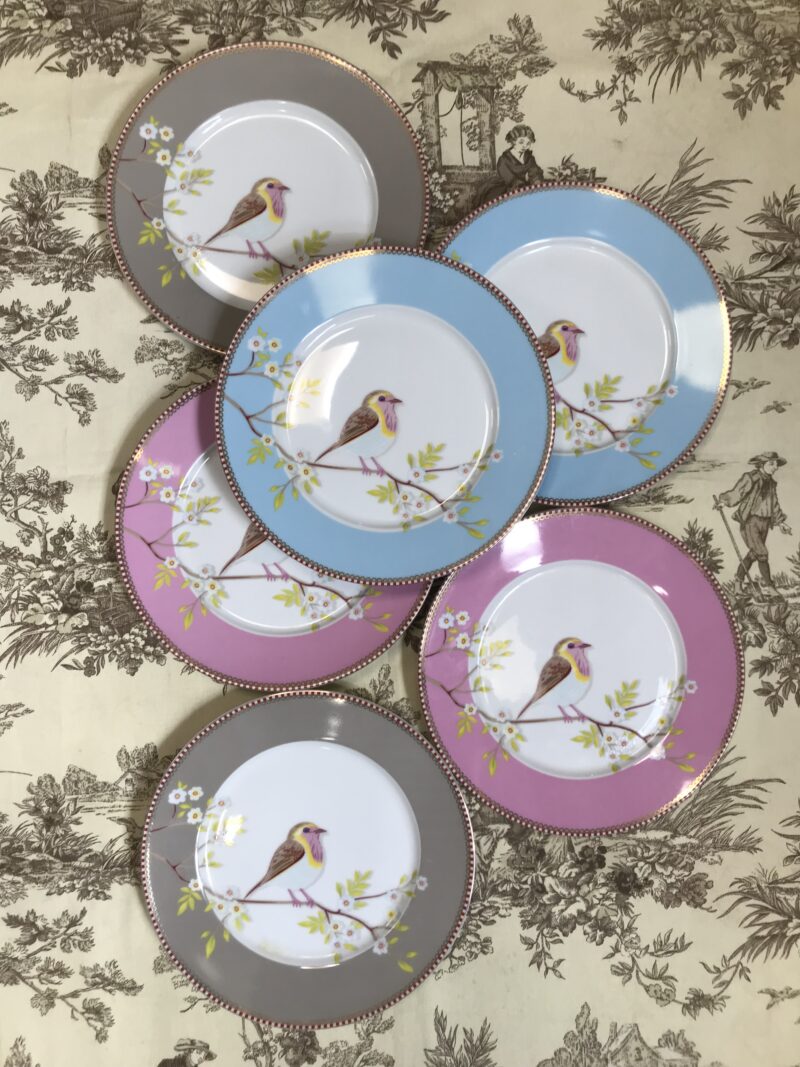 assiettes oiseaux PIP HOME