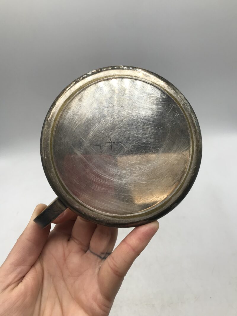 Coupelle cristal métal argenté Christofle – Image 3