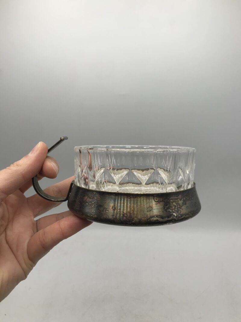 Coupelle cristal métal argenté Christofle – Image 6