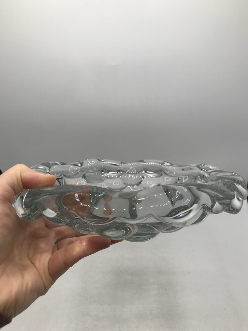 Grand vide poche en cristal Art déco – Image 9