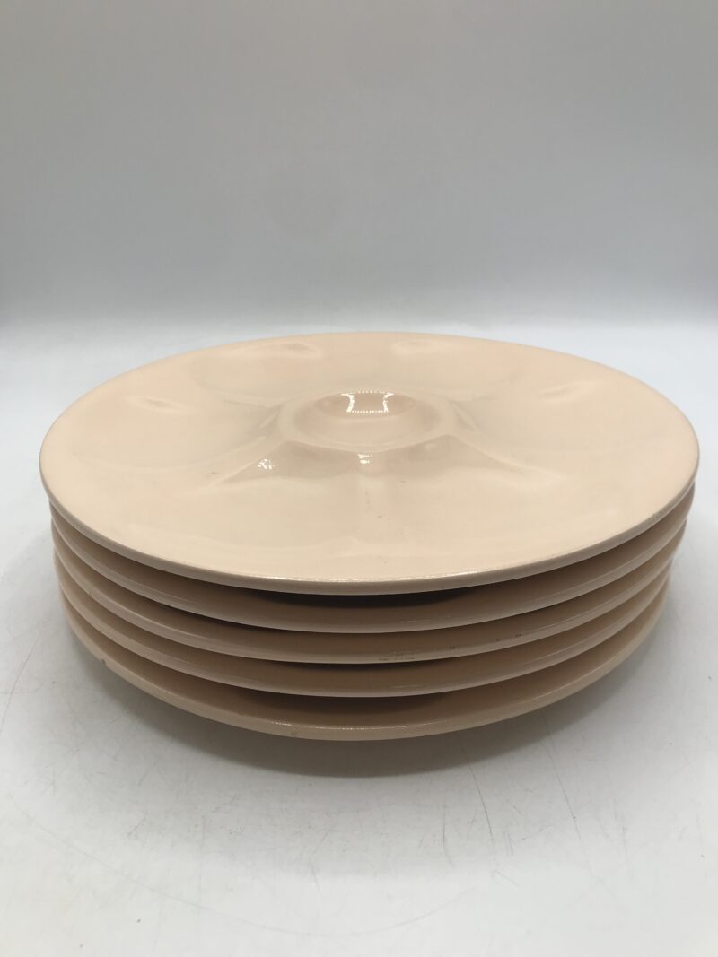 Lot de 5 assiettes à huitres Sarreguemines – Image 2