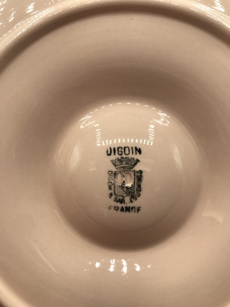 Lot de 5 assiettes à huitres Sarreguemines – Image 3