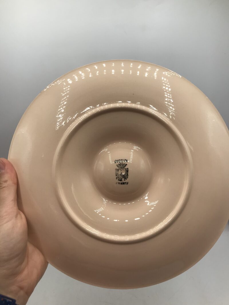 Lot de 5 assiettes à huitres Sarreguemines – Image 4