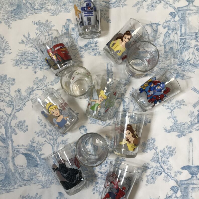 Lot de 12 verres Amora vintage