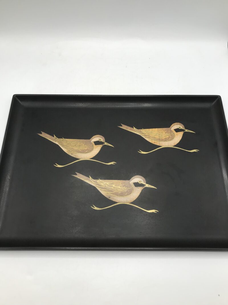 Plateau oiseaux signé Couroc – Image 3