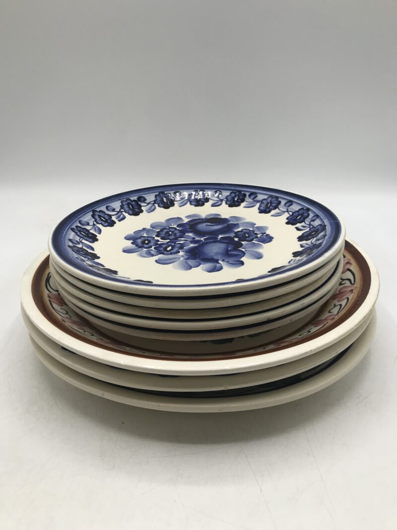 Ensemble de 8 assiettes FAJANS – Image 5