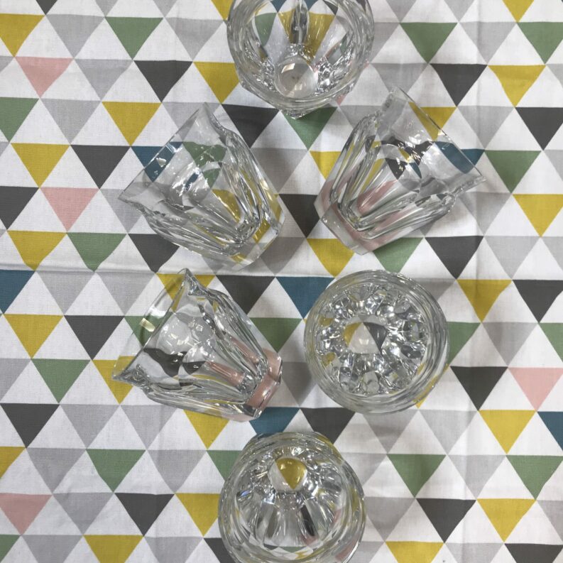 Lot de 6 verres Talleyrand Harcourt cristal Baccart