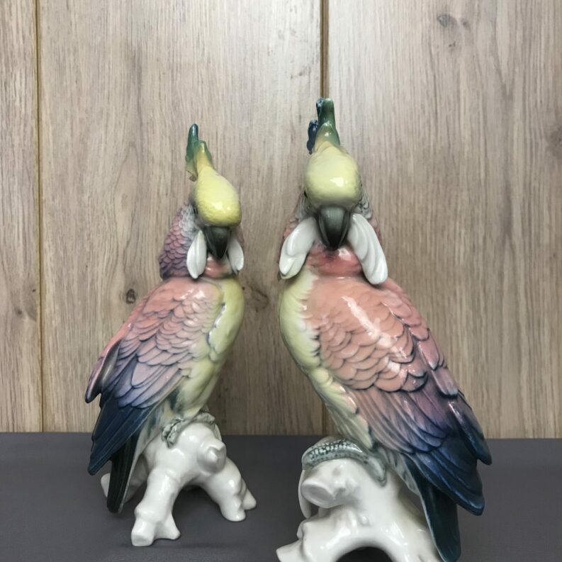 couple de cacatoès Karl Ens porcelaine (14)