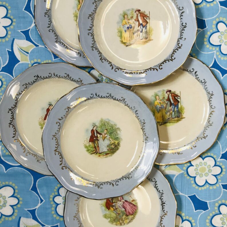 Lot de 7 assiettes à dessert L'Amandinoise