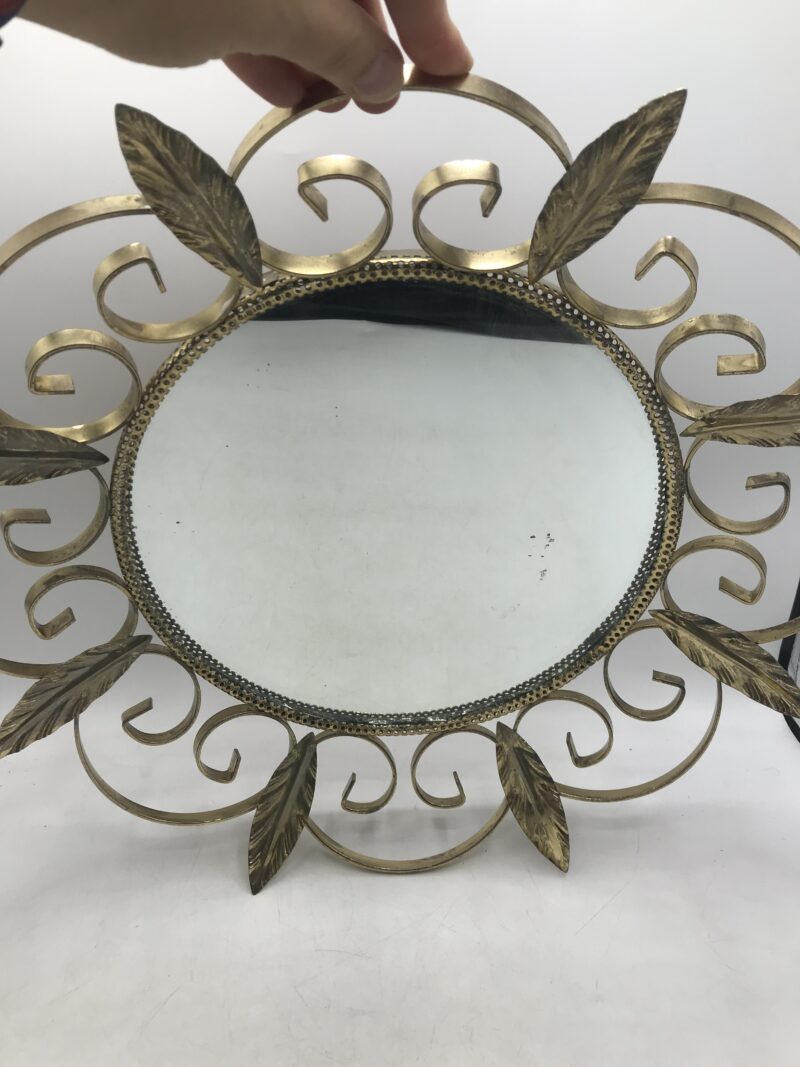 Miroir soleil feuillages vintage – Image 4