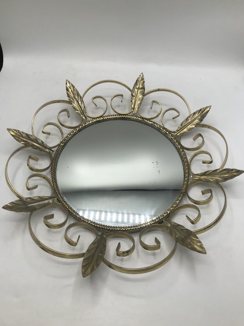 Miroir soleil feuillages vintage – Image 5