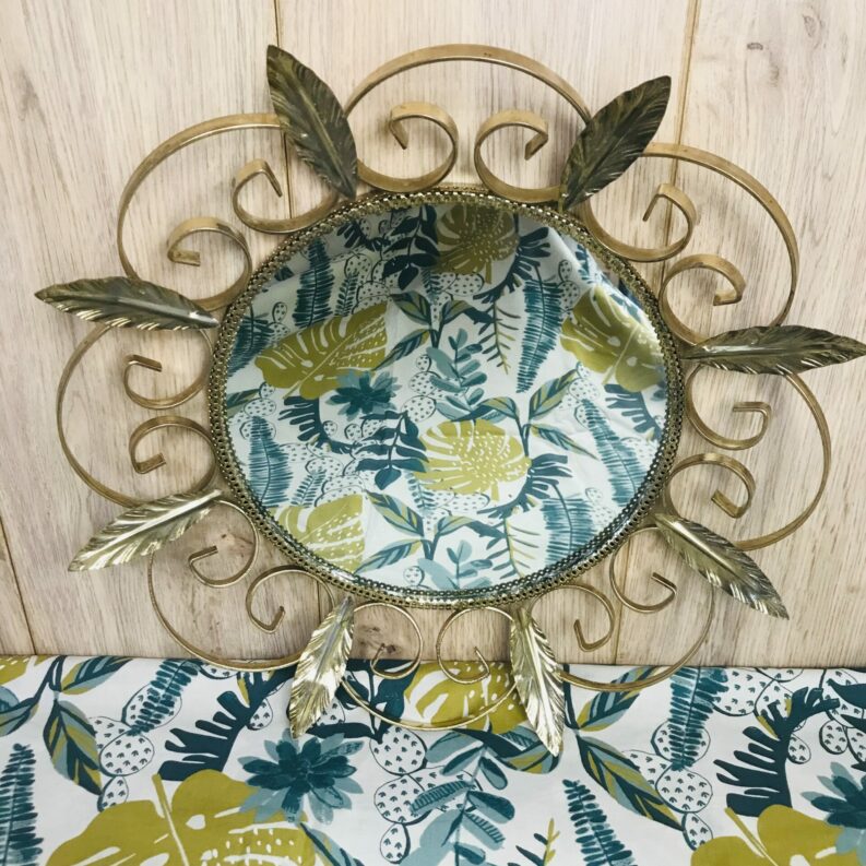 miroir années 60 soleil feuillages