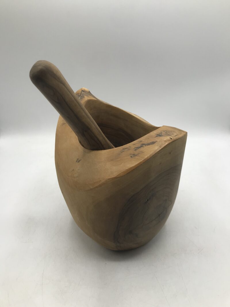 Mortier et pilon en olivier – Image 7