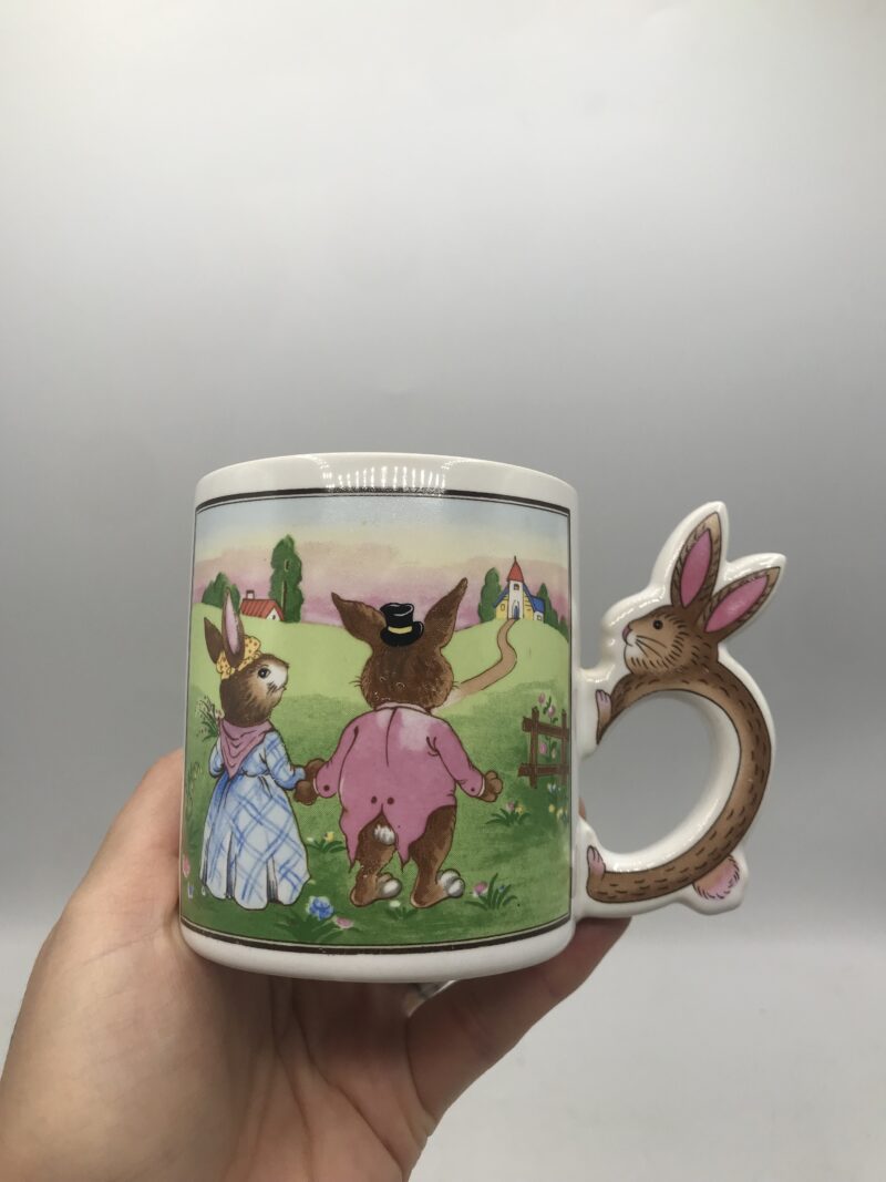 Ensemble mug lapin vintage 1980 – Image 2