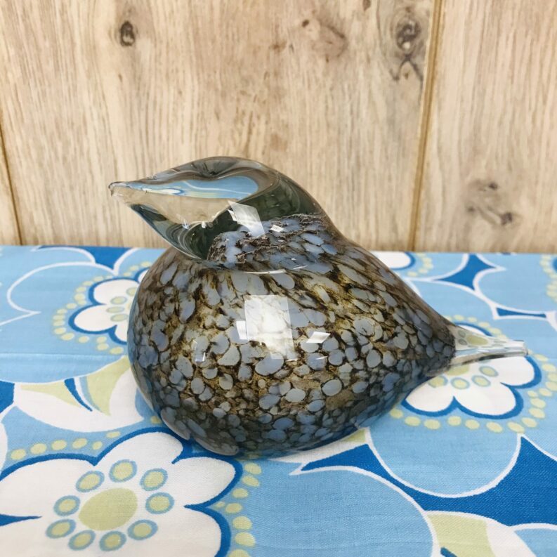 Presse papier oiseaux en verre