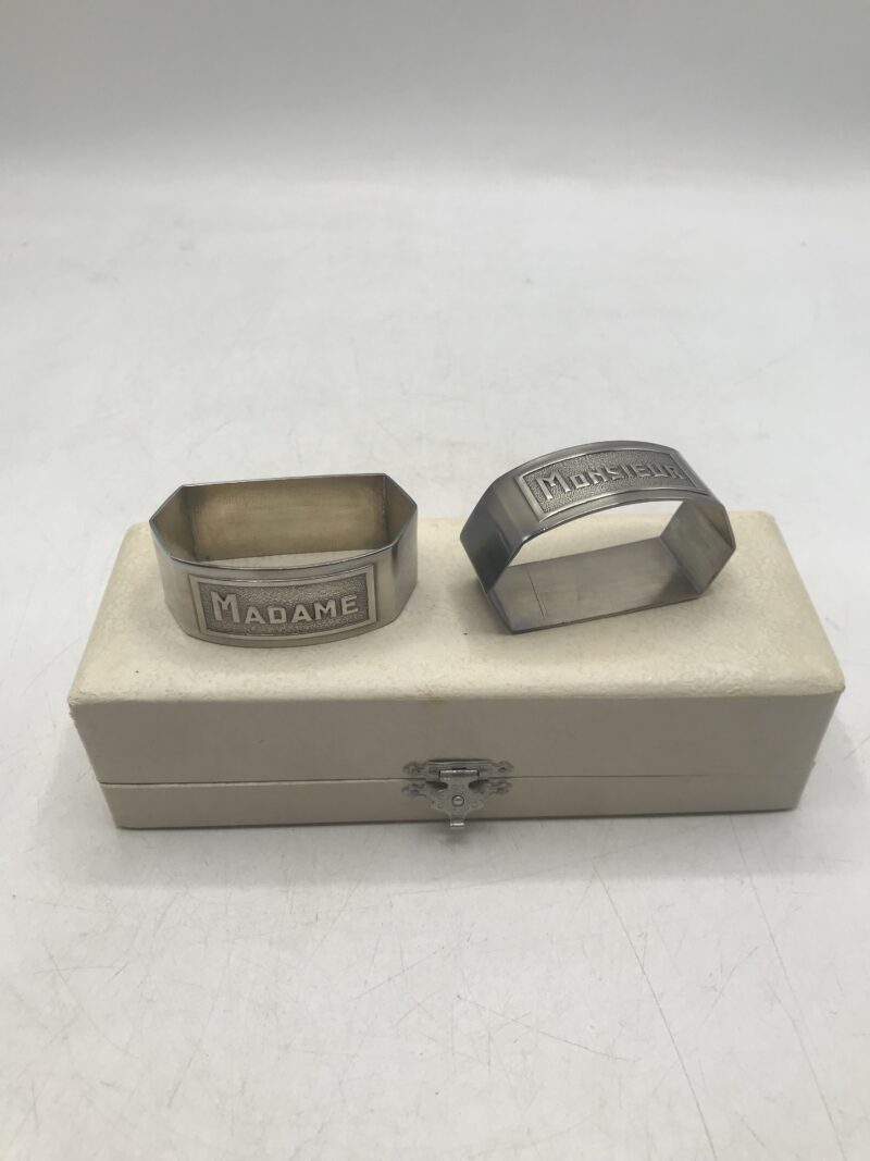 Duo de ronds de serviette Mr Mme – Image 3