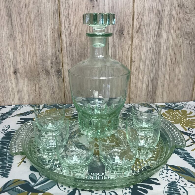 service à liqueur en ouraline