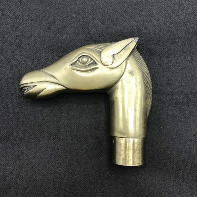 Pommeau de canne tête de cheval