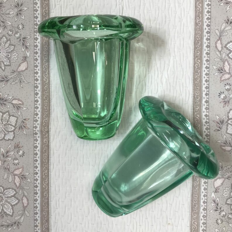 vase art deco vert daum