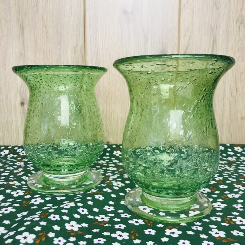vases biot verre bullé