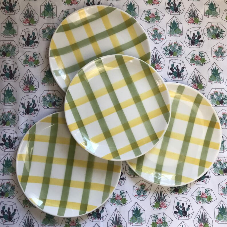 4 assiettes Glasgow Moulin des Loups