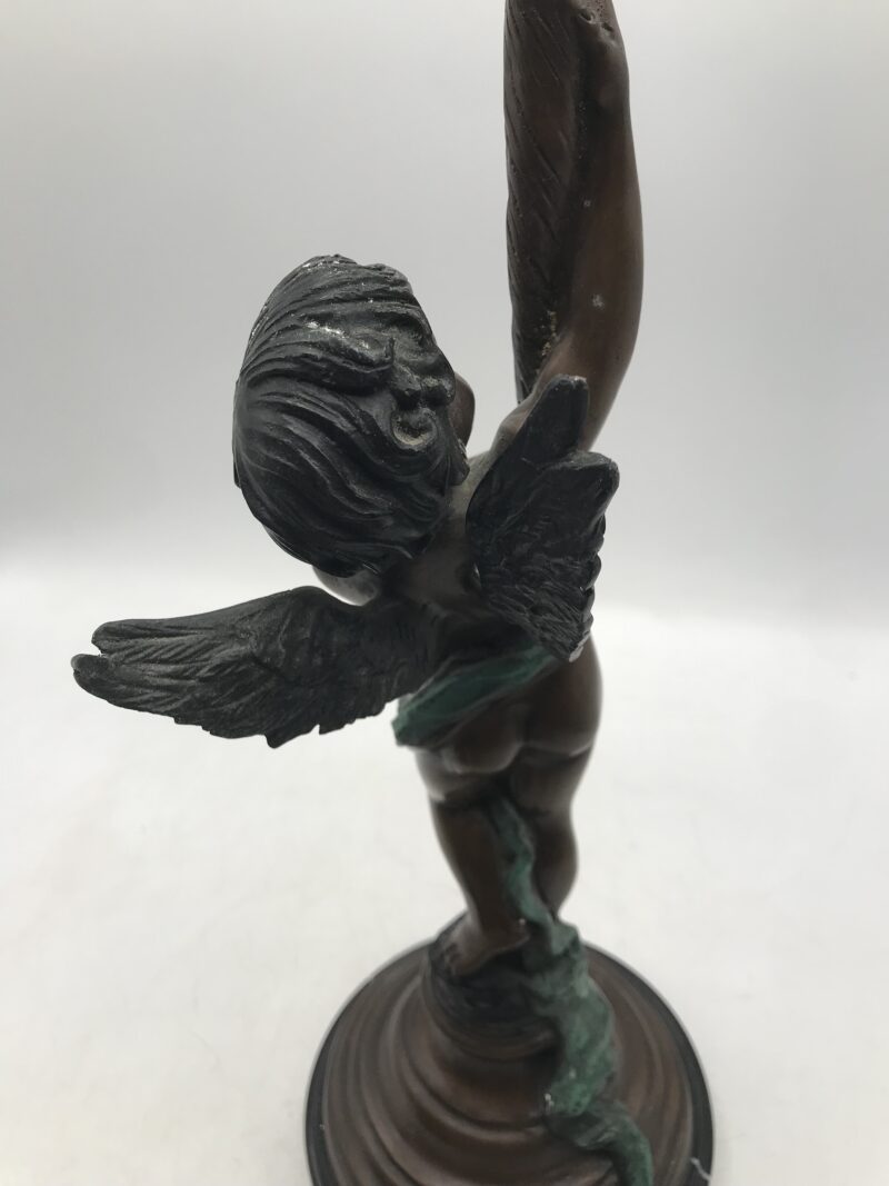 Duo de statue angelot bronze – Image 10