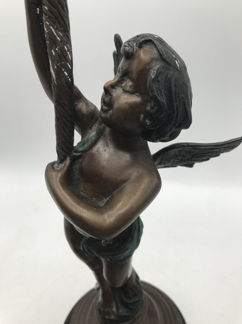 Duo de statue angelot bronze – Image 11