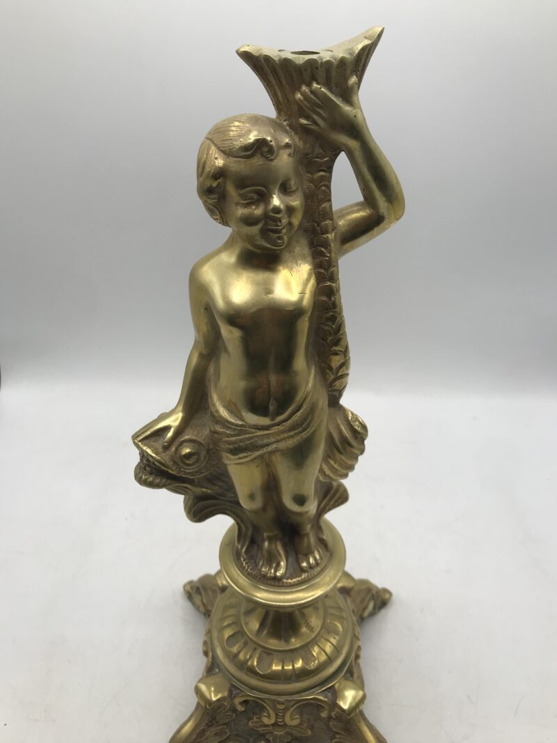 Pied de lampe chérubin bronze – Image 10