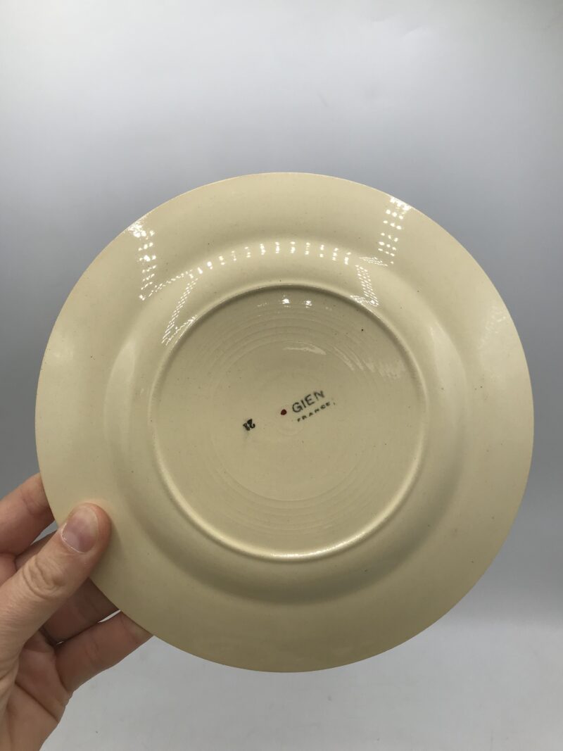 Service 8 assiettes Gien vintage – Image 9