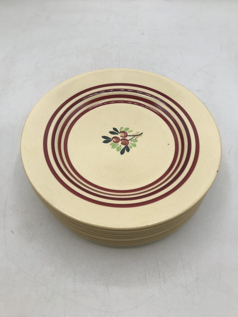 Service 8 assiettes Gien vintage – Image 2