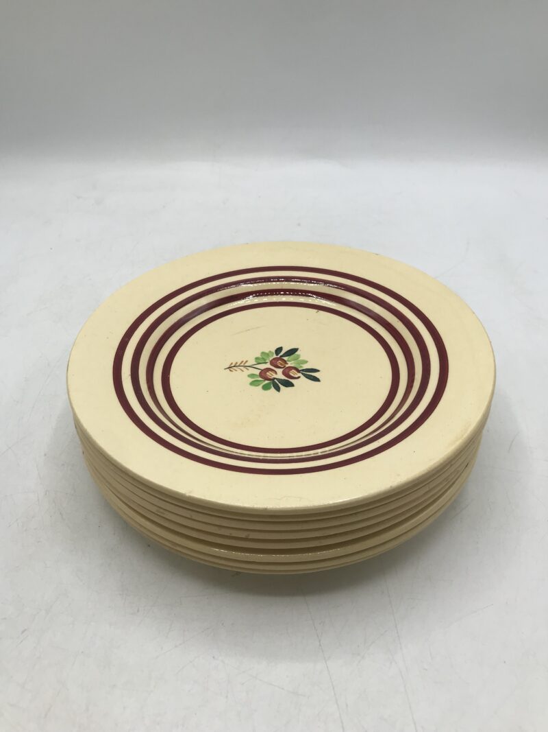 Service 8 assiettes Gien vintage – Image 3