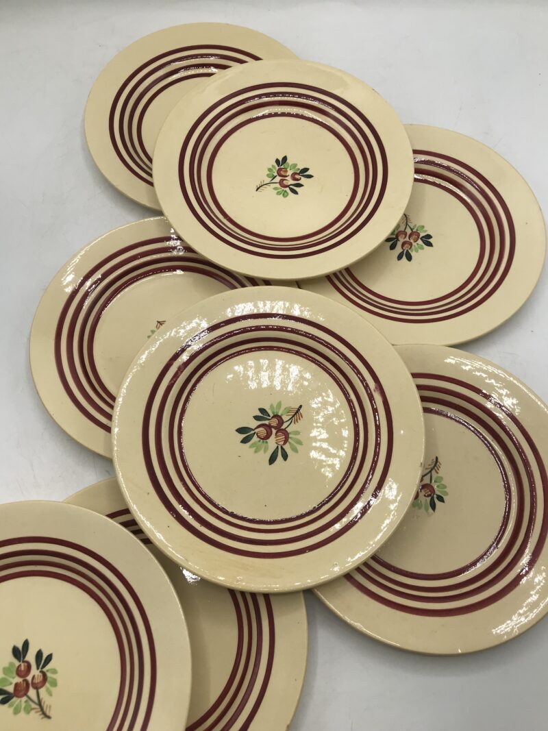 Service 8 assiettes Gien vintage – Image 4