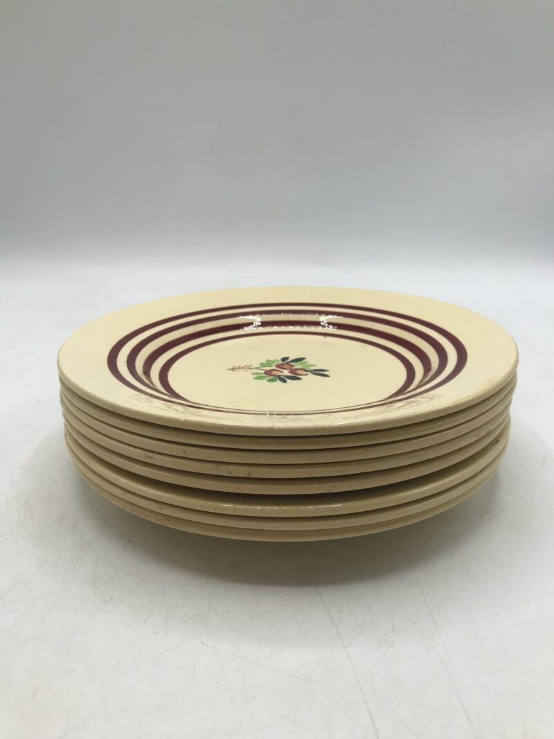 Service 8 assiettes Gien vintage – Image 5