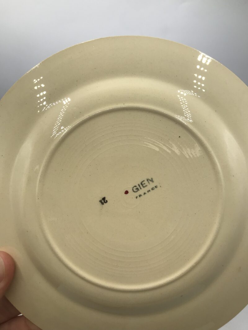 Service 8 assiettes Gien vintage – Image 8
