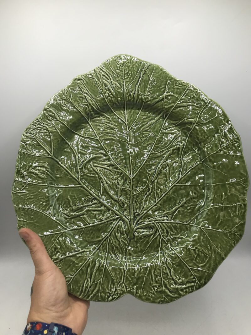 Duo de plat feuille de choux vintage – Image 2
