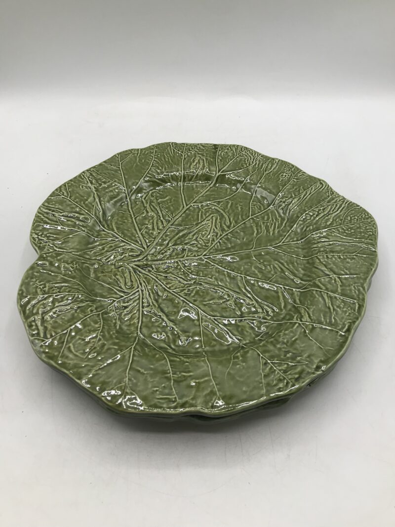 Duo de plat feuille de choux vintage – Image 3