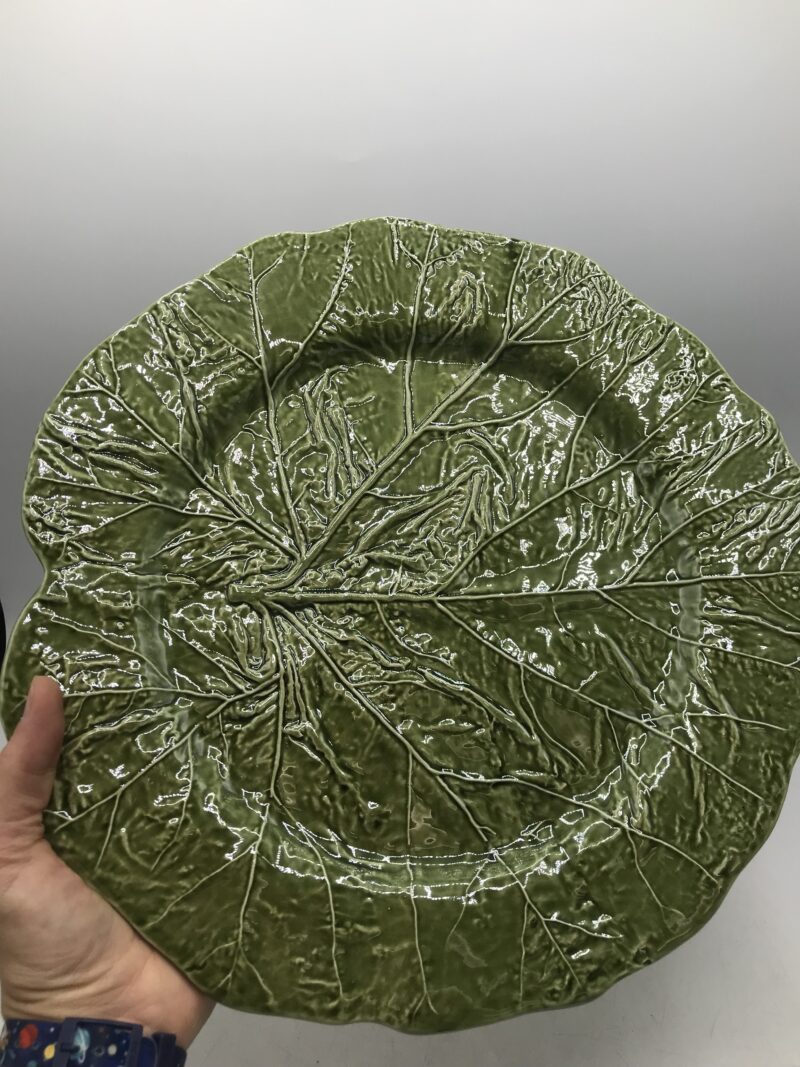Duo de plat feuille de choux vintage – Image 4