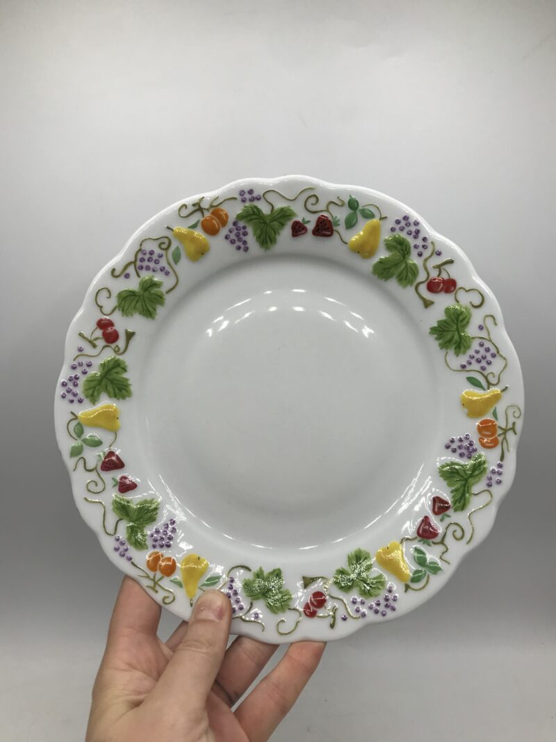 Lot de 8 assiettes fruits Limoges – Image 5