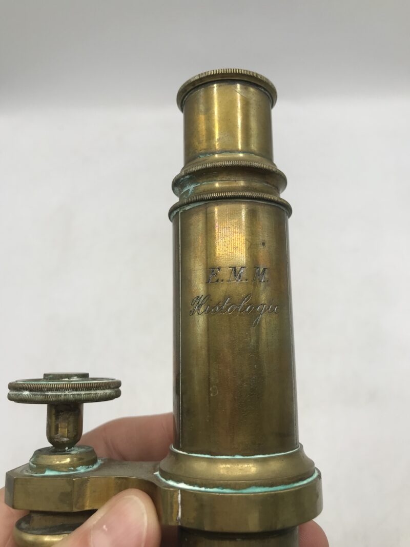 Microscope ancien en laiton – Image 6