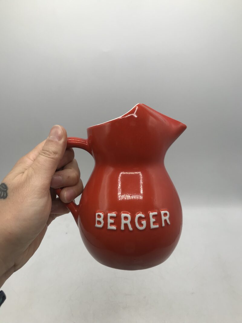 Broc rouge vintage "BERGER" – Image 2