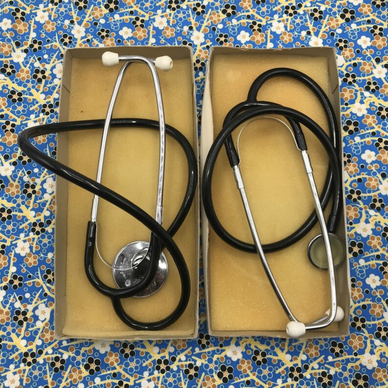 Duo stéthoscope et planoscop SK vintage matériel médical ancien