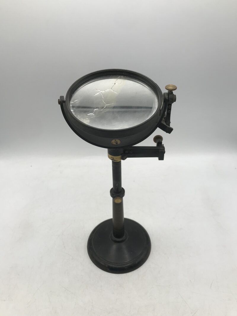 Ancien miroir sur pied an laiton – Image 6