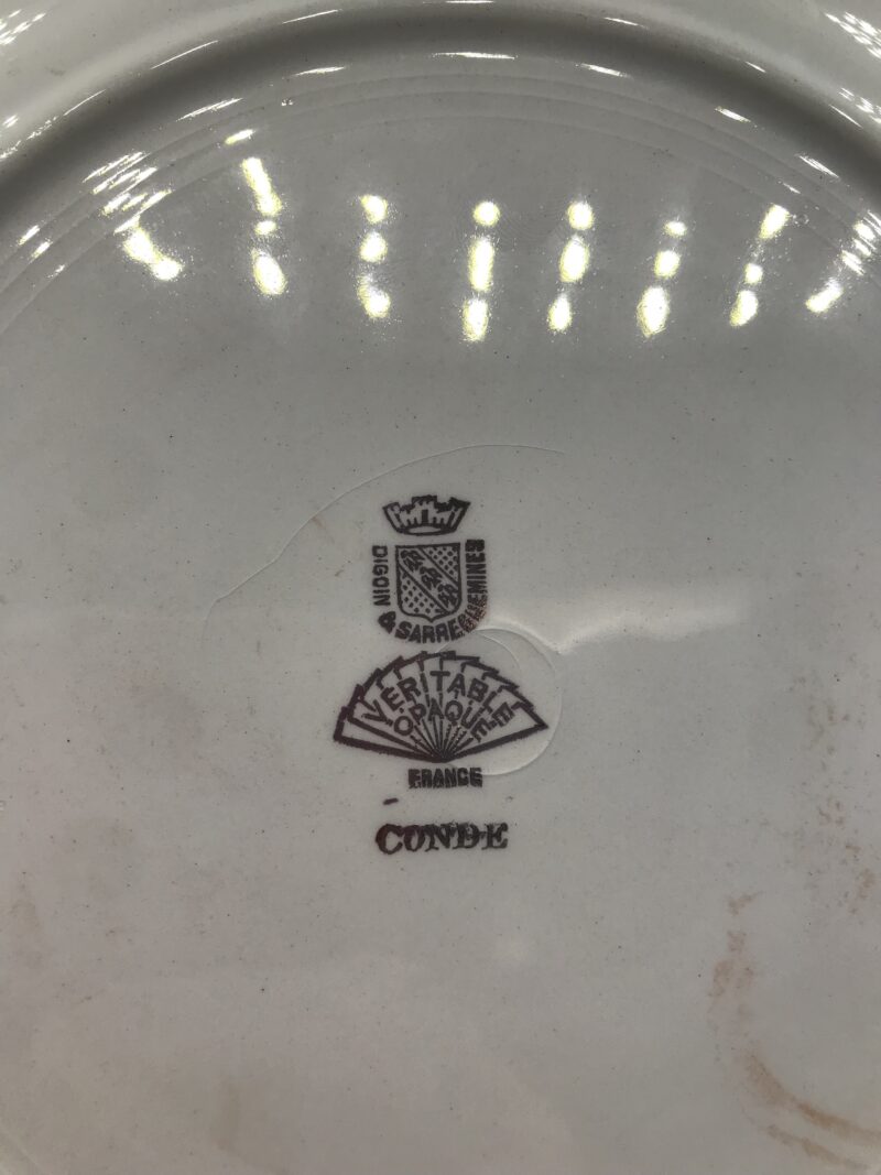 Ensemble de 6 assiettes Digoin "Conde" – Image 4