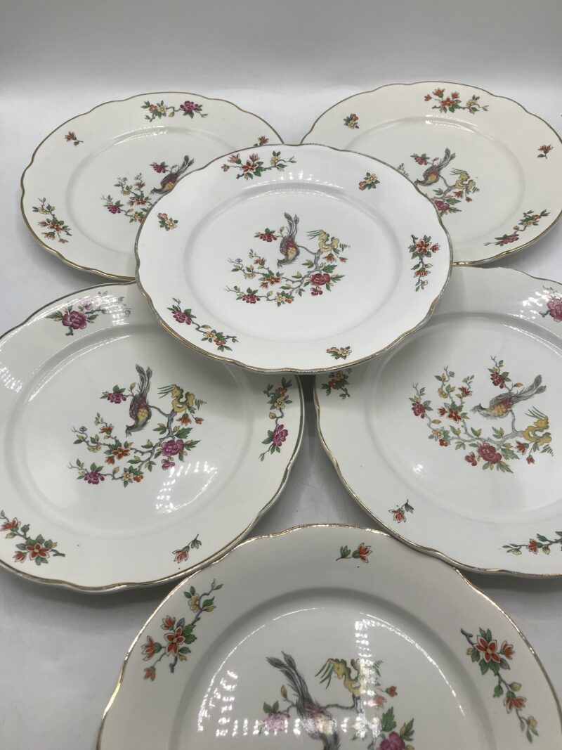 Ensemble de 6 assiettes Digoin "Conde" – Image 6