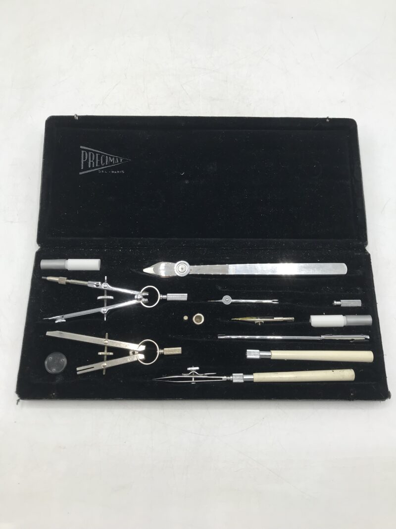 Joli coffret anciens compas Precimat – Image 3