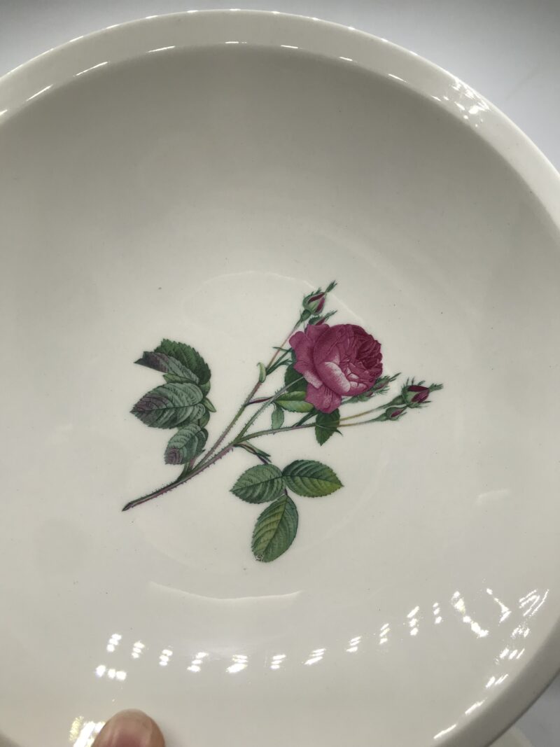 Ensemble de 8 assiettes fleuries Gien – Image 5