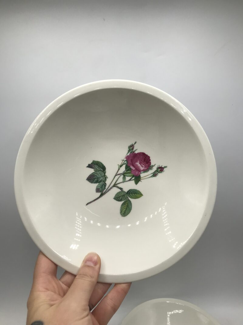 Ensemble de 8 assiettes fleuries Gien – Image 6