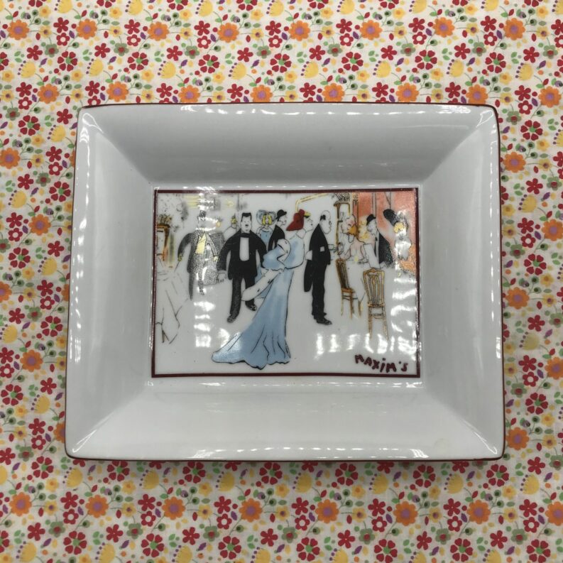 Plat rectangulaire Maxim's Paris dans sa boite